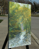 Original art for sale at UGallery.com | Dance of the Golden Lights by Jo Galang | $575 | oil painting | 14' h x 11' w | thumbnail 2
