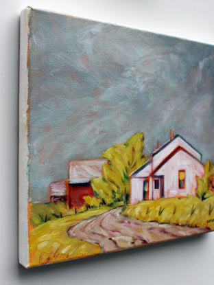After the Rain, Tennessee Tobacco Farm by Doug Cosbie |  Side View of Artwork 