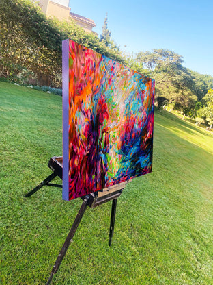 Vibrant Breeze by Dowa Hattem |  Side View of Artwork 