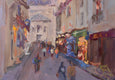 Original art for sale at UGallery.com | Evening Stroll by Oksana Johnson | $700 | oil painting | 14' h x 11' w | thumbnail 4