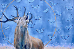 Original art for sale at UGallery.com | Call to the Wild by Alana Clumeck | $3,700 | oil painting | 48' h x 48' w | thumbnail 4