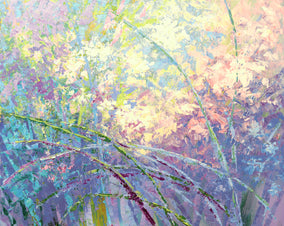 Original art for sale at UGallery.com | Bramble and Rose by Tatiana Iliina | $1,225 | acrylic painting | 24' h x 30' w