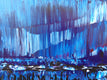 Original art for sale at UGallery.com | Structures of the Sky I by Elena Andronescu | $1,035 | acrylic painting | 31.5' h x 23.6' w | thumbnail 4