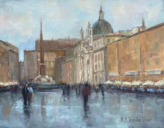 After the Rain (Piazza Navona) by Faye Vander Veer |  Artwork Main Image