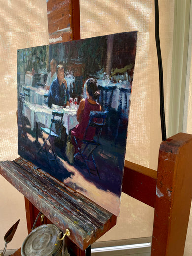 I Thought You Knew by Faye Vander Veer |  Side View of Artwork