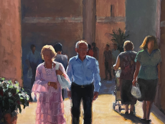 Sunday with Sophia by Faye Vander Veer |   Closeup View of Artwork