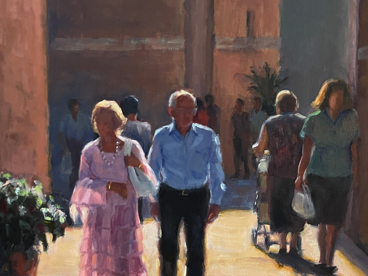 Sunday with Sophia by Faye Vander Veer |  Closeup View of Artwork