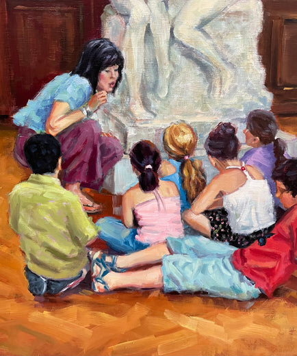 The Kiss by Faye Vander Veer |   Closeup View of Artwork