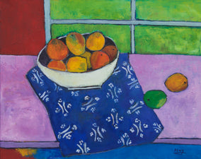 Original art for sale at UGallery.com | Gauguin's Mango by Feng Biddle | $1,275 | oil painting | 24' h x 30' w
