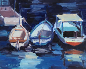 Original art for sale at UGallery.com | Three Amigos by Claudia Verciani | $825 | oil painting | 11' h x 14' w