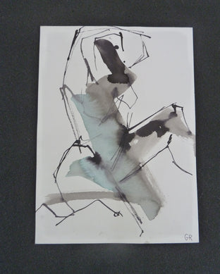 Gestural Ink Drawing #50 by Gail Ragains |  Context View of Artwork 