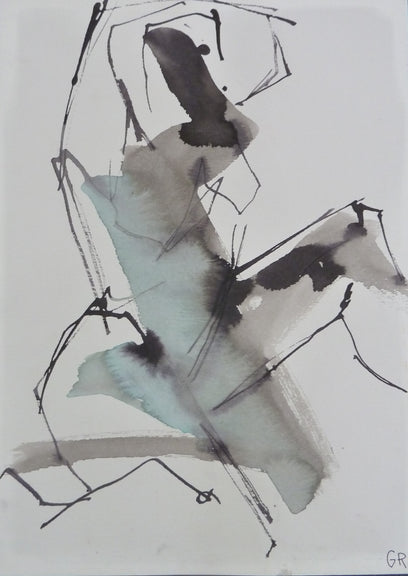 Gestural Ink Drawing #50 by Gail Ragains | Artwork Main Image