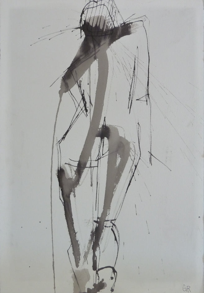 Gestural Ink Drawing #56 by Gail Ragains |  Artwork Main Image
