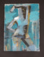 Original art for sale at UGallery.com | Figure in Blue by Gail Ragains | $650 | mixed media artwork | 30' h x 22' w | thumbnail 3