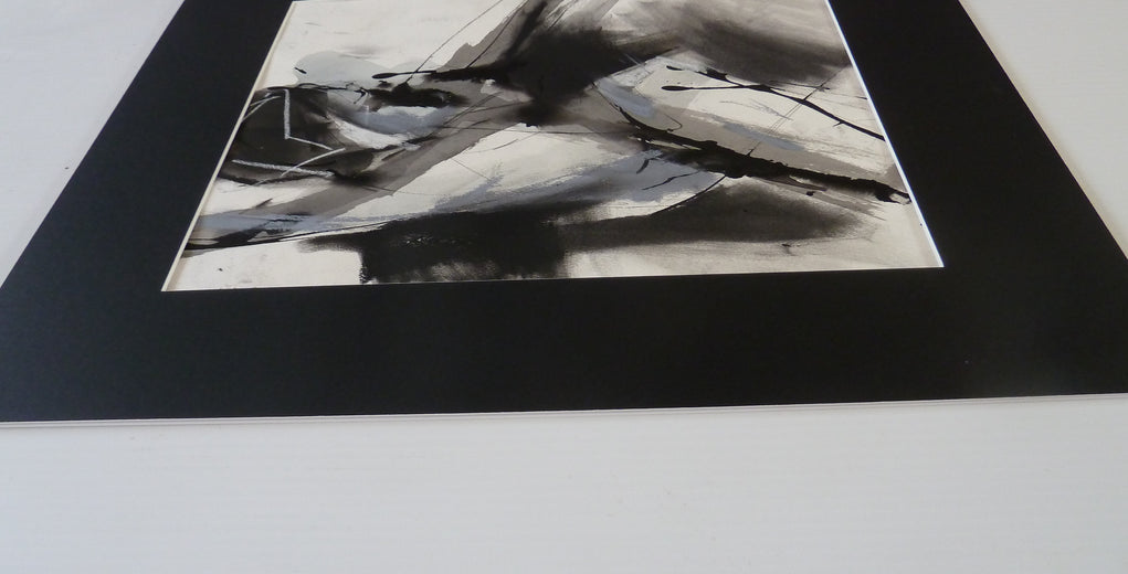 Gestural Ink Drawing #5 by Gail Ragains |  Side View of Artwork