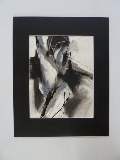 Gestural Ink Drawing #5 by Gail Ragains |  Context View of Artwork