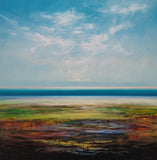 Original art for sale at UGallery.com | Morning Tide by George Peebles | $5,400 | oil painting | 48' h x 48' w | thumbnail 1