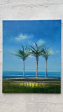 Original art for sale at UGallery.com | The Palm Trees by George Peebles | $1,125 | oil painting | 30' h x 24' w | thumbnail 2