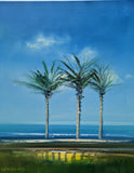 Original art for sale at UGallery.com | The Palm Trees by George Peebles | $1,125 | oil painting | 30' h x 24' w | thumbnail 1