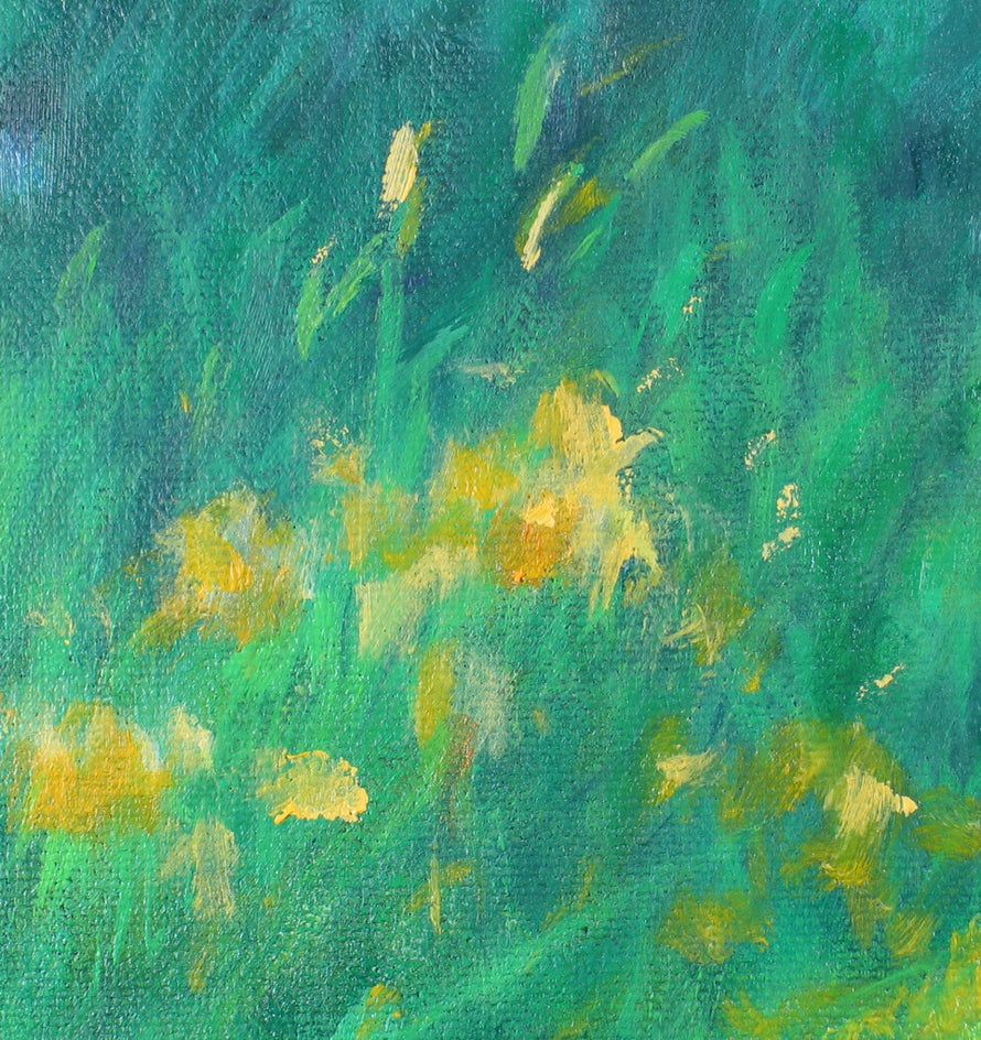 Goldenrod Marsh by Suzanne Massion |  Closeup View of Artwork