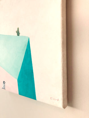 Penguin & Cactus by Heejin Sutton |  Side View of Artwork 