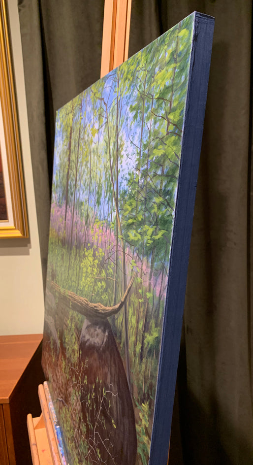 Spring on Little Round Top by Jay Jensen |  Side View of Artwork