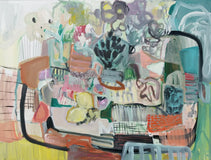 Original art for sale at UGallery.com | Everything But the Kitchen Sink by Autumn Rose | $2,625 | mixed media artwork | 48' h x 36' w | thumbnail 1