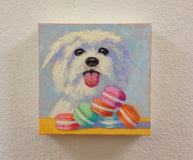 Original art for sale at UGallery.com | Macarons by Pat Doherty | $450 | oil painting | 8' h x 8' w | thumbnail 3