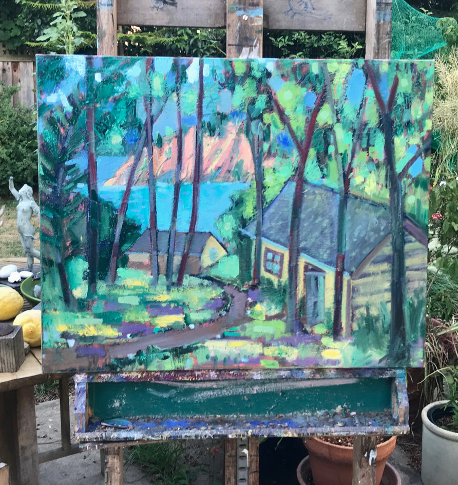 Cabins by the Lake by James Hartman |  Context View of Artwork