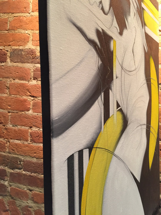 Dancer in Yellow by Sumner Crenshaw |  Side View of Artwork