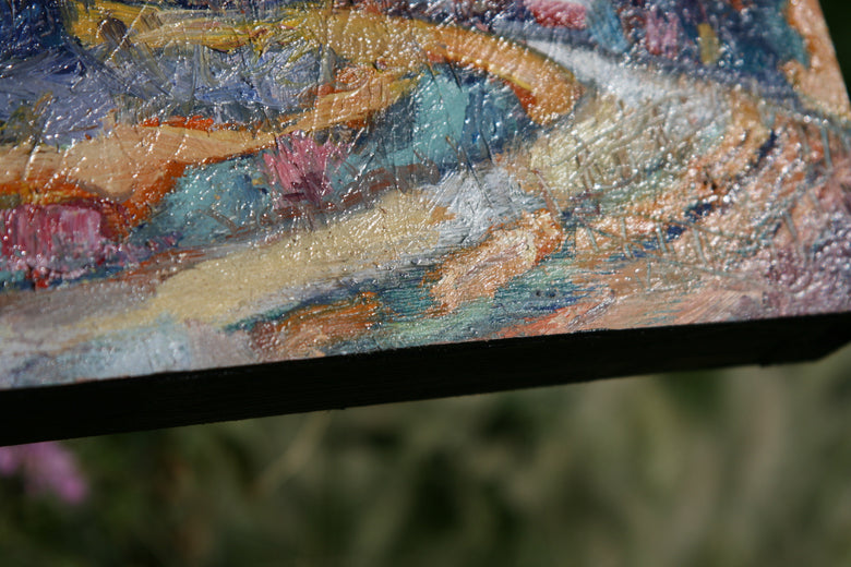 A Crow Canyon Farm by James Hartman |  Side View of Artwork