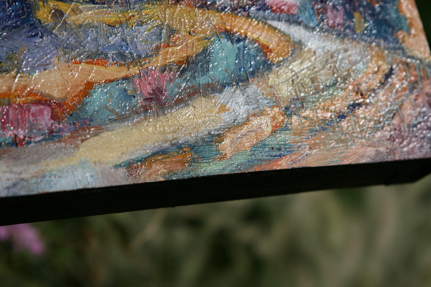 A Crow Canyon Farm by James Hartman |  Side View of Artwork