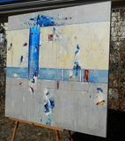 Original art for sale at UGallery.com | Inverse Reaction by Cynthia Ligeros | $2,975 | oil painting | 36' h x 36' w | thumbnail 3
