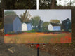 Original art for sale at UGallery.com | Farm in Afternoon Light by Janet Dyer | $700 | acrylic painting | 12' h x 24' w | thumbnail 2