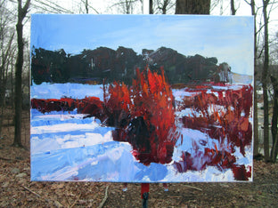Miscanthus in Snow by Janet Dyer |  Context View of Artwork 