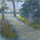 Original art for sale at UGallery.com | Shady Path by Janet Dyer | $975 | acrylic painting | 20' h x 20' w | thumbnail 1