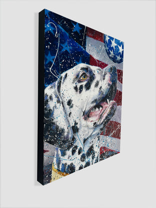 Dogmocracy ll by Jeff Fleming |  Side View of Artwork 
