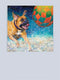 Original art for sale at UGallery.com | Pawsitive Energy by Jeff Fleming | $2,300 | oil painting | 36' h x 36' w | thumbnail 3