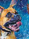 Original art for sale at UGallery.com | Pawsitive Energy by Jeff Fleming | $2,300 | oil painting | 36' h x 36' w | thumbnail 4