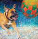 Original art for sale at UGallery.com | Pawsitive Energy by Jeff Fleming | $2,300 | oil painting | 36' h x 36' w | thumbnail 1
