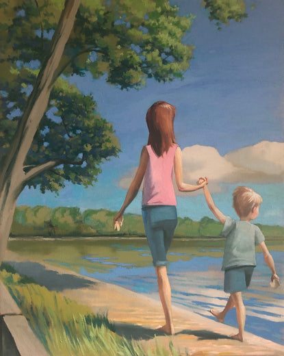 A Walk by the Water - Commission by Jesse Aldana |  Artwork Main Image