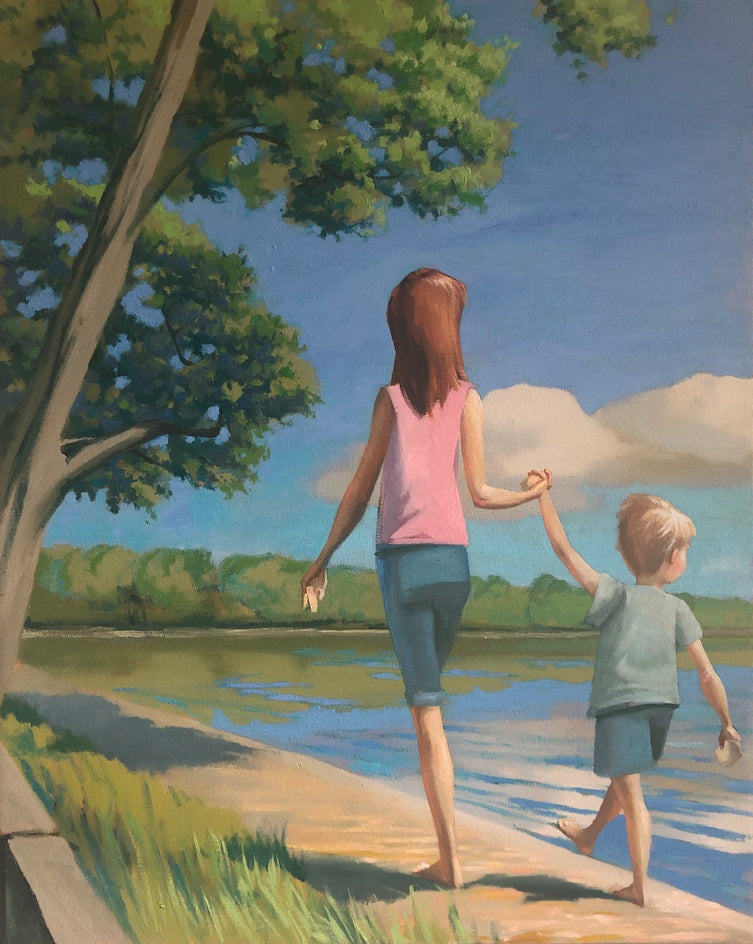 A Walk by the Water - Commission by Jesse Aldana |  Artwork Main Image