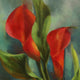 Original art for sale at UGallery.com | Calla Lily by Jo Galang | $575 | oil painting | 14' h x 11' w | thumbnail 4