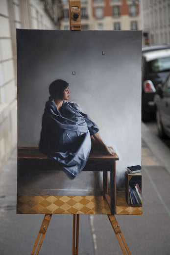 Woman in Gray Cloak by John Kelly |  Context View of Artwork