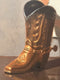 Original art for sale at UGallery.com | The Boot by Jose H. Alvarenga | $625 | oil painting | 12' h x 9' w | thumbnail 4