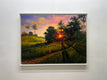 Original art for sale at UGallery.com | Magic Sunset: The Golden Symphony of Nature by Jose Luis Bermudez | $3,175 | oil painting | 30' h x 40' w | thumbnail 3