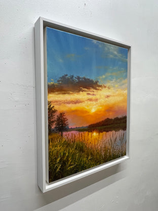Reflections of Serenity by Jose Luis Bermudez |  Side View of Artwork 