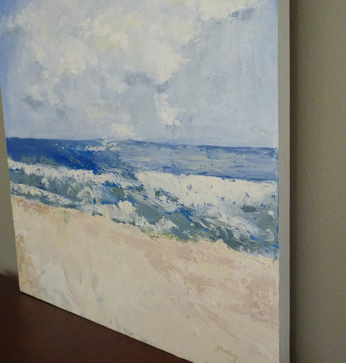 Leaving Worries by Judy Mackey |  Side View of Artwork