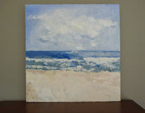 Original art for sale at UGallery.com | Leaving Worries by Judy Mackey | $2,000 | oil painting | 30' h x 30' w | thumbnail 3