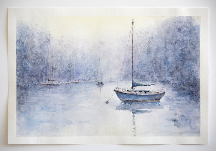 In the Misty Mooring by Judy Mudd |  Context View of Artwork
